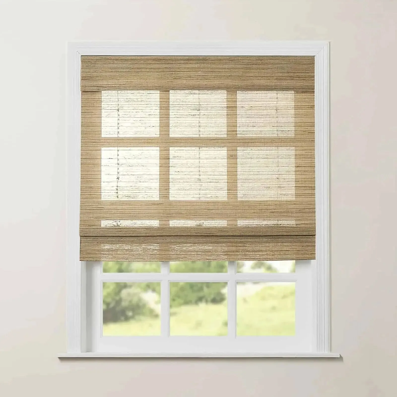 Rae Natural Ramie Jute Woven Wood Shades - Series M