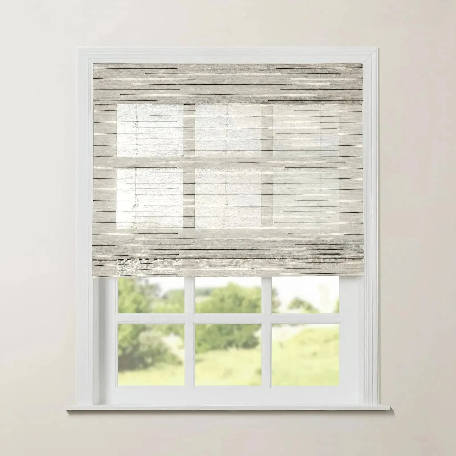 Rae Natural Ramie Jute Woven Wood Shades - Series M