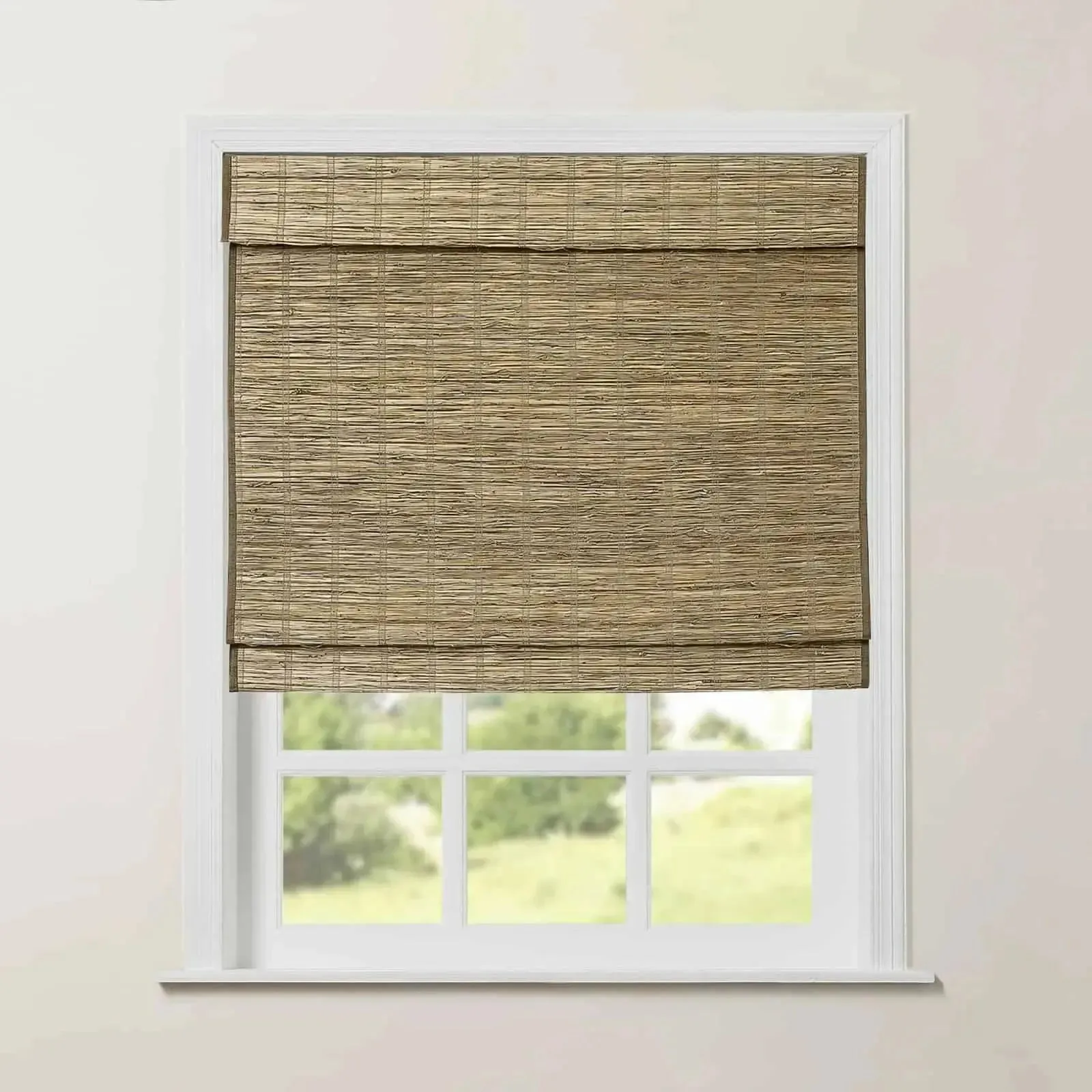 Rae Natural Ramie Jute Woven Wood Shades - Series M