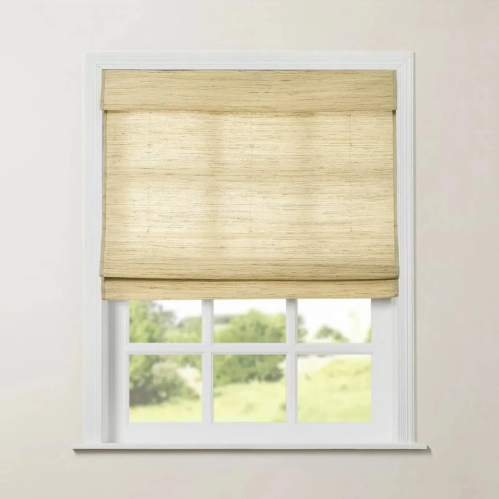 Rae Natural Ramie Jute Woven Wood Shades - Series M