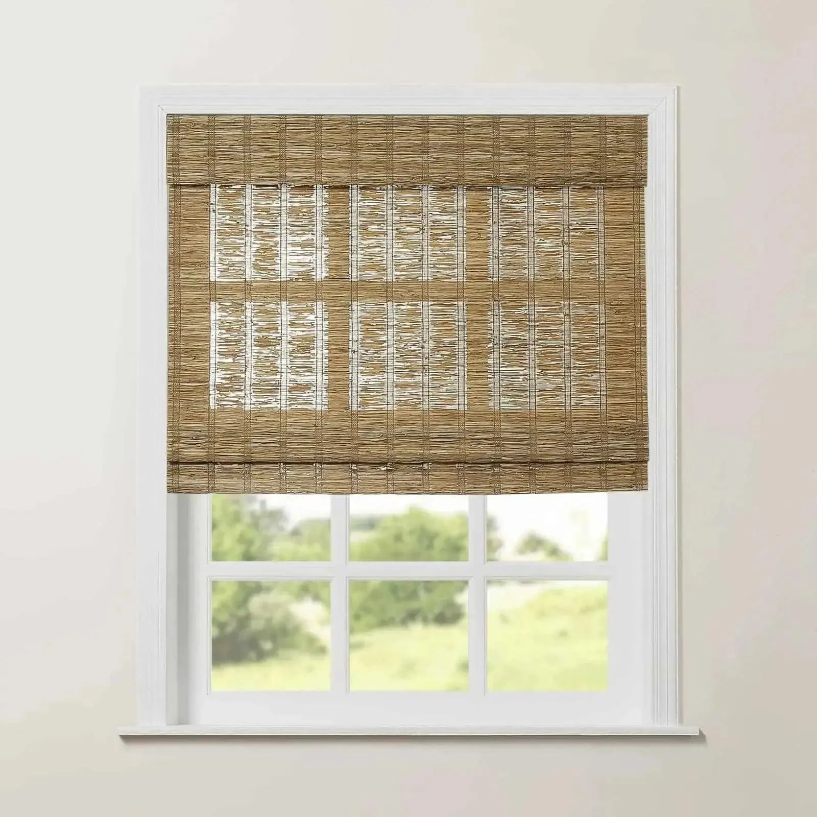 Rae Natural Ramie Jute Woven Wood Shades - Series M