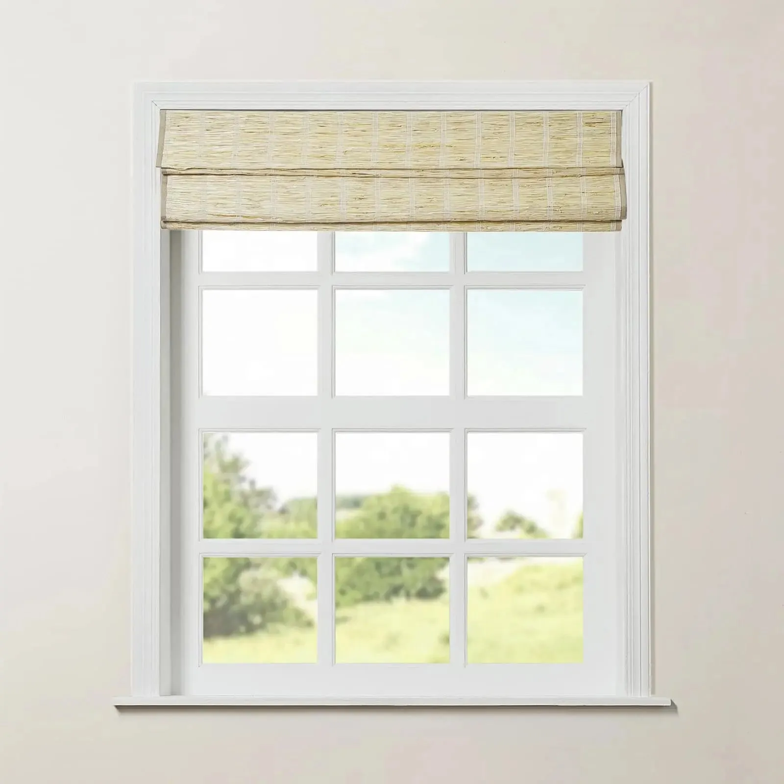 Rae Natural Ramie Jute Woven Wood Shades - Series M