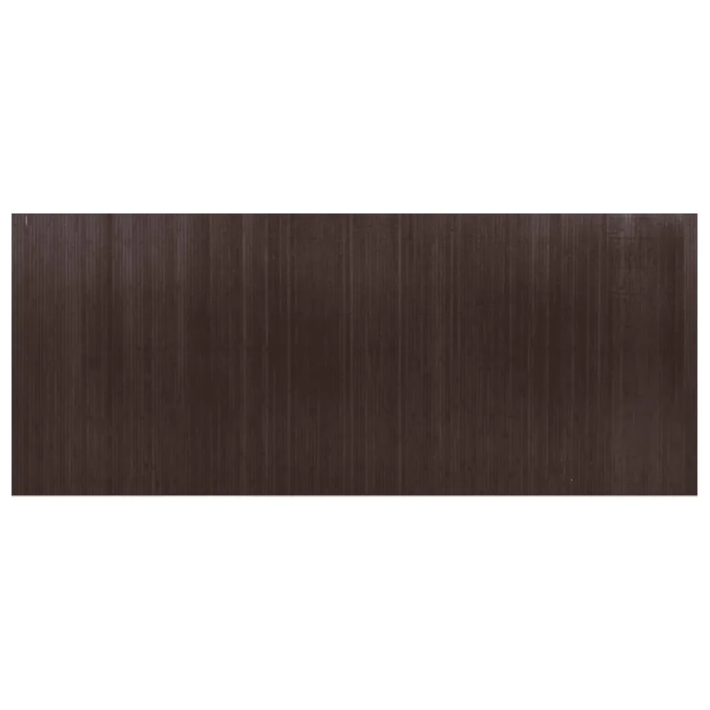 Room Divider Dark Brown 165x400 cm Bamboo