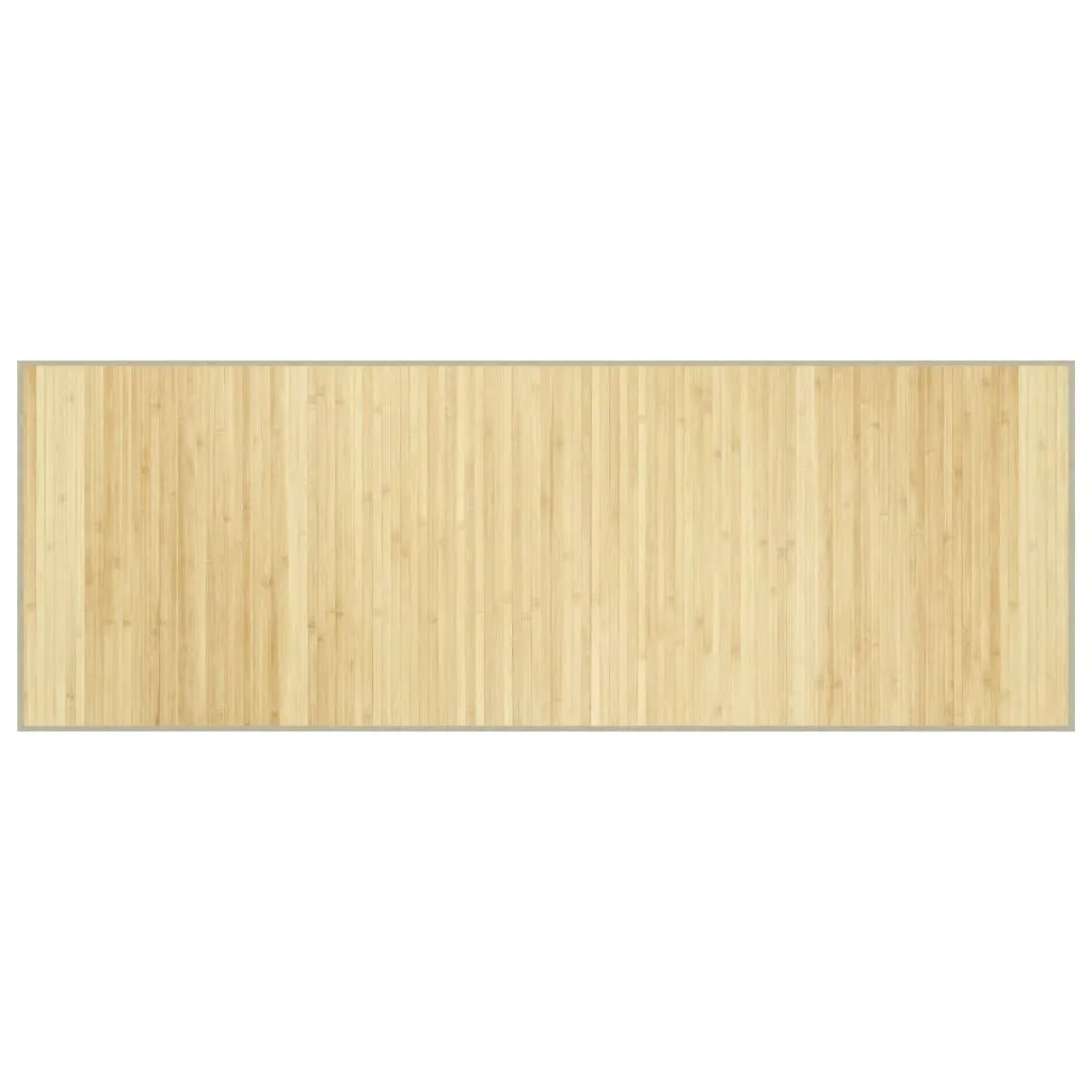 Rug Rectangular Light Natural70x200 cm Bamboo