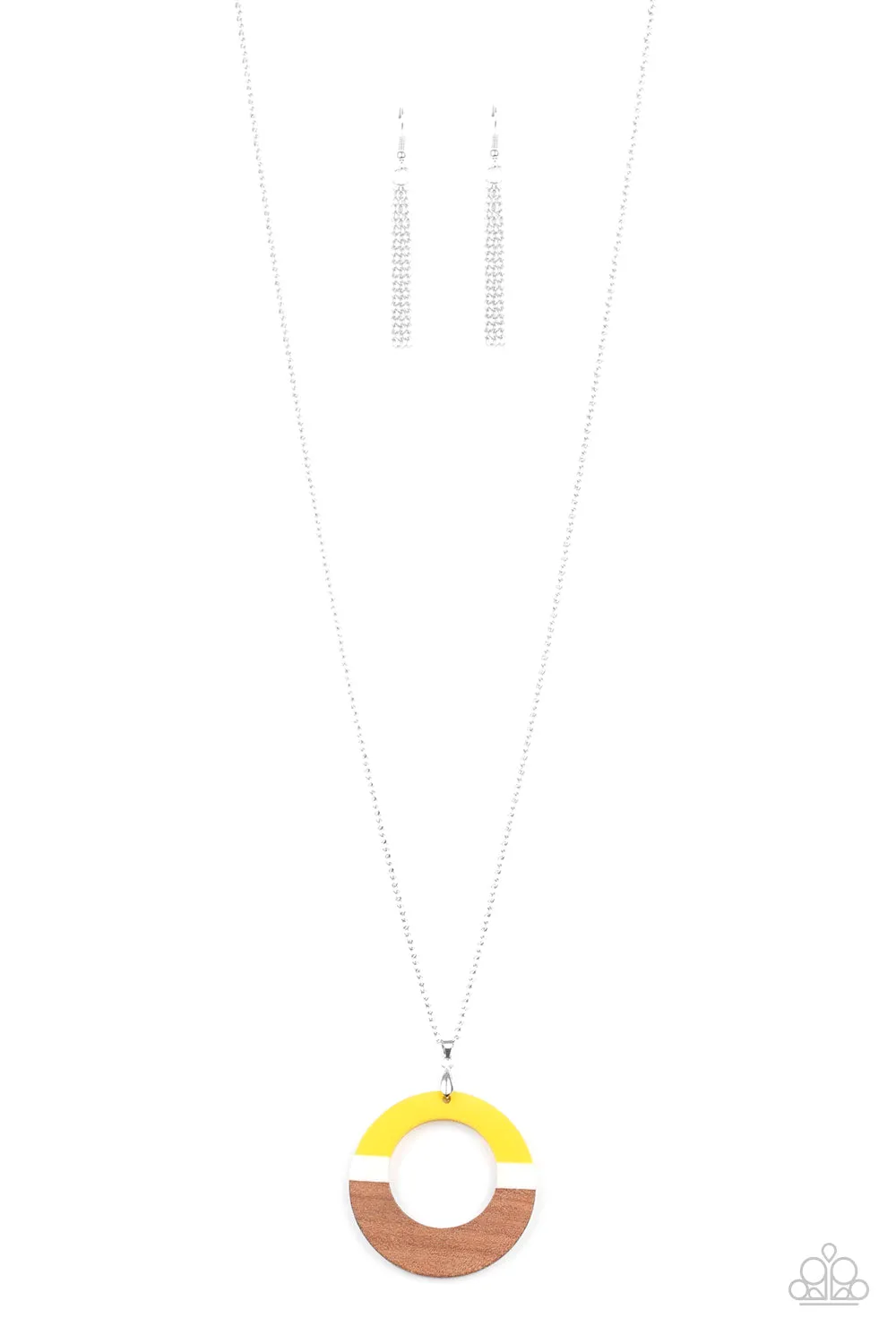 Sail Into The Sunset - Yellow Paparazzi Necklace