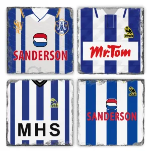 Sheffield Wednesday Home Slate Coaster Pack