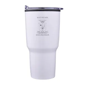 SigEp Personalized 30oz White Tumbler