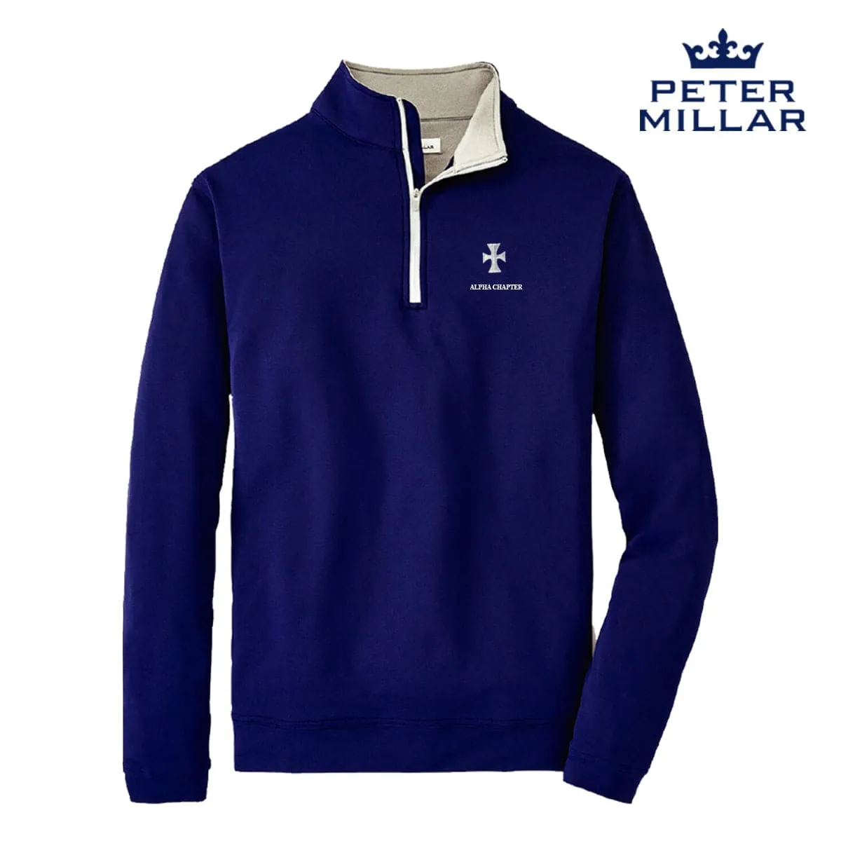 Sigma Chi Personalized Peter Millar Perth Stretch Quarter Zip