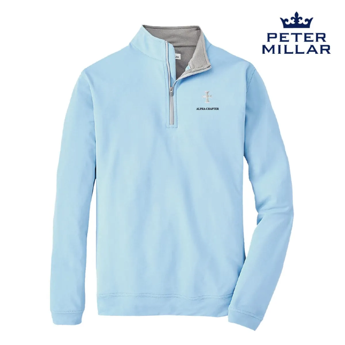 Sigma Chi Personalized Peter Millar Perth Stretch Quarter Zip