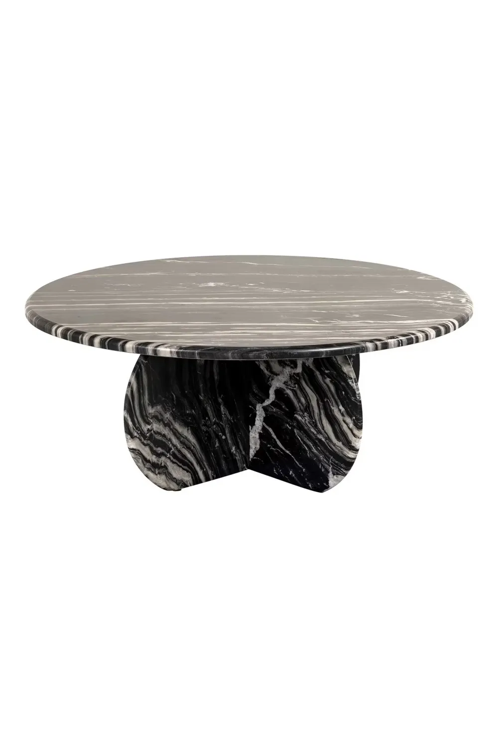 Sleek Black Marble Coffee Table | OROA Bancroft