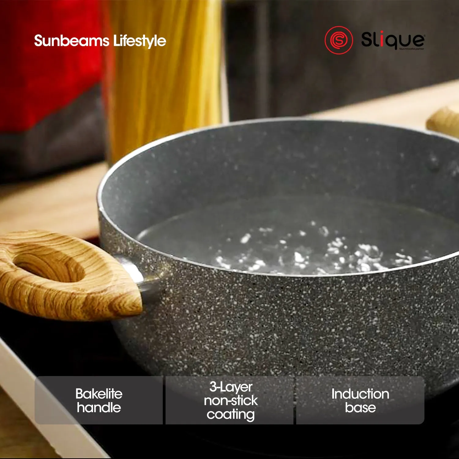 SLIQUE Premium Marble Dutch Oven 20cm