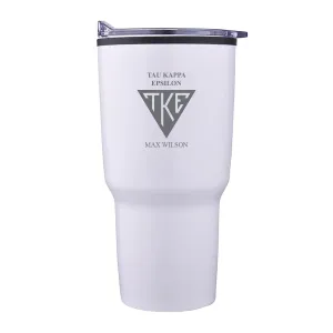 TKE Personalized 30oz White Tumbler