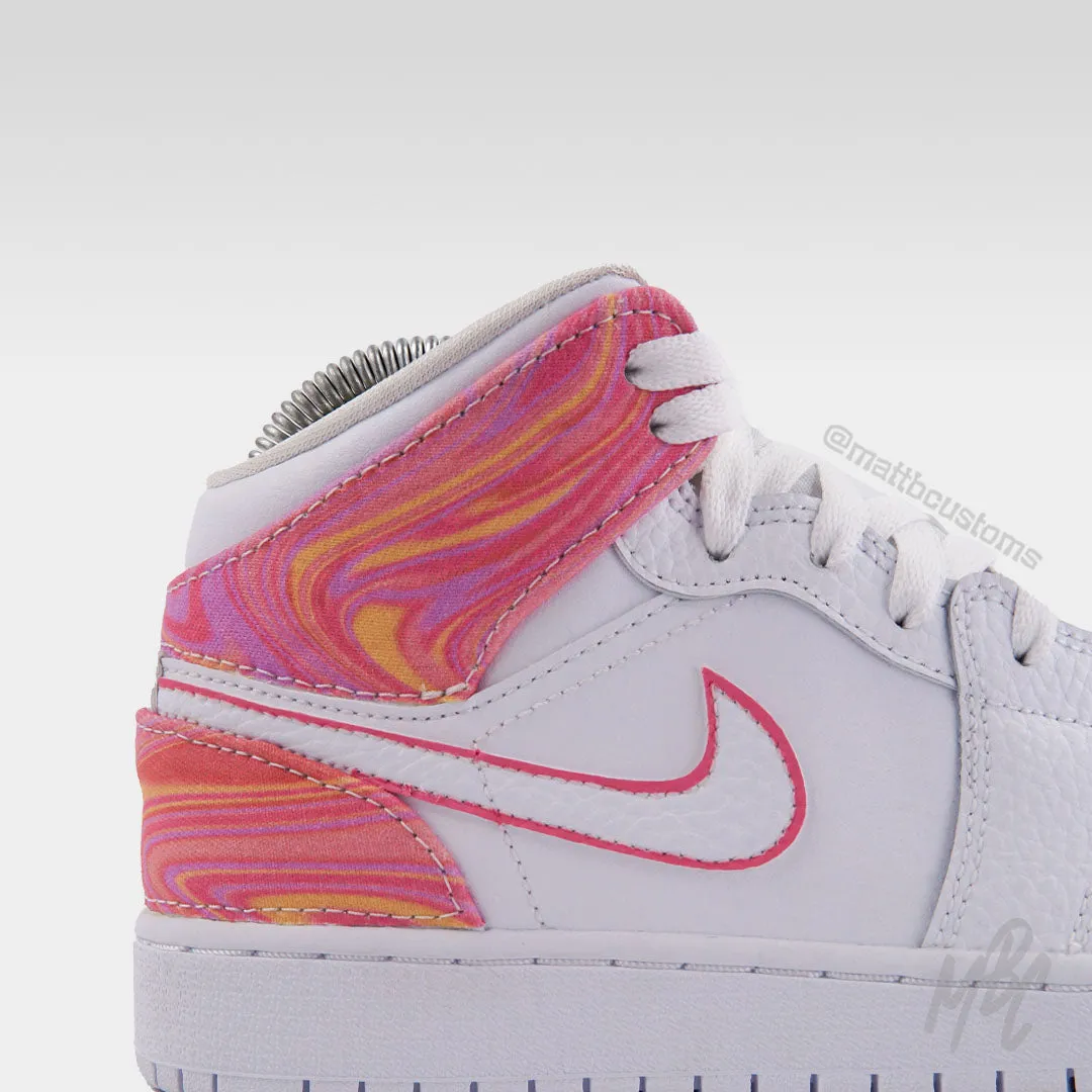 Tutti Frutti Liquid Marble - Jordan 1 Mid | UK 3.5