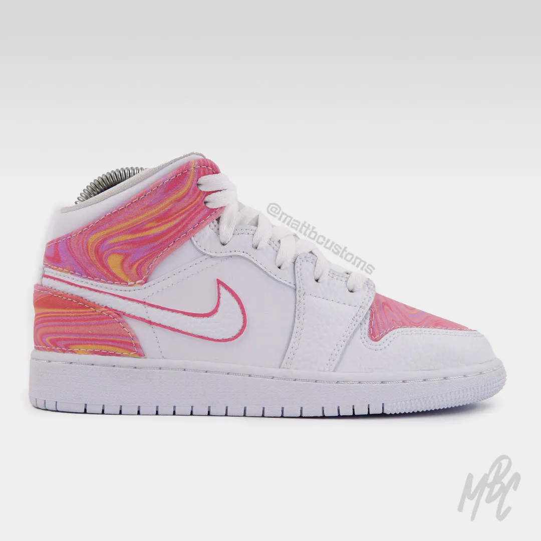 Tutti Frutti Liquid Marble - Jordan 1 Mid | UK 3.5