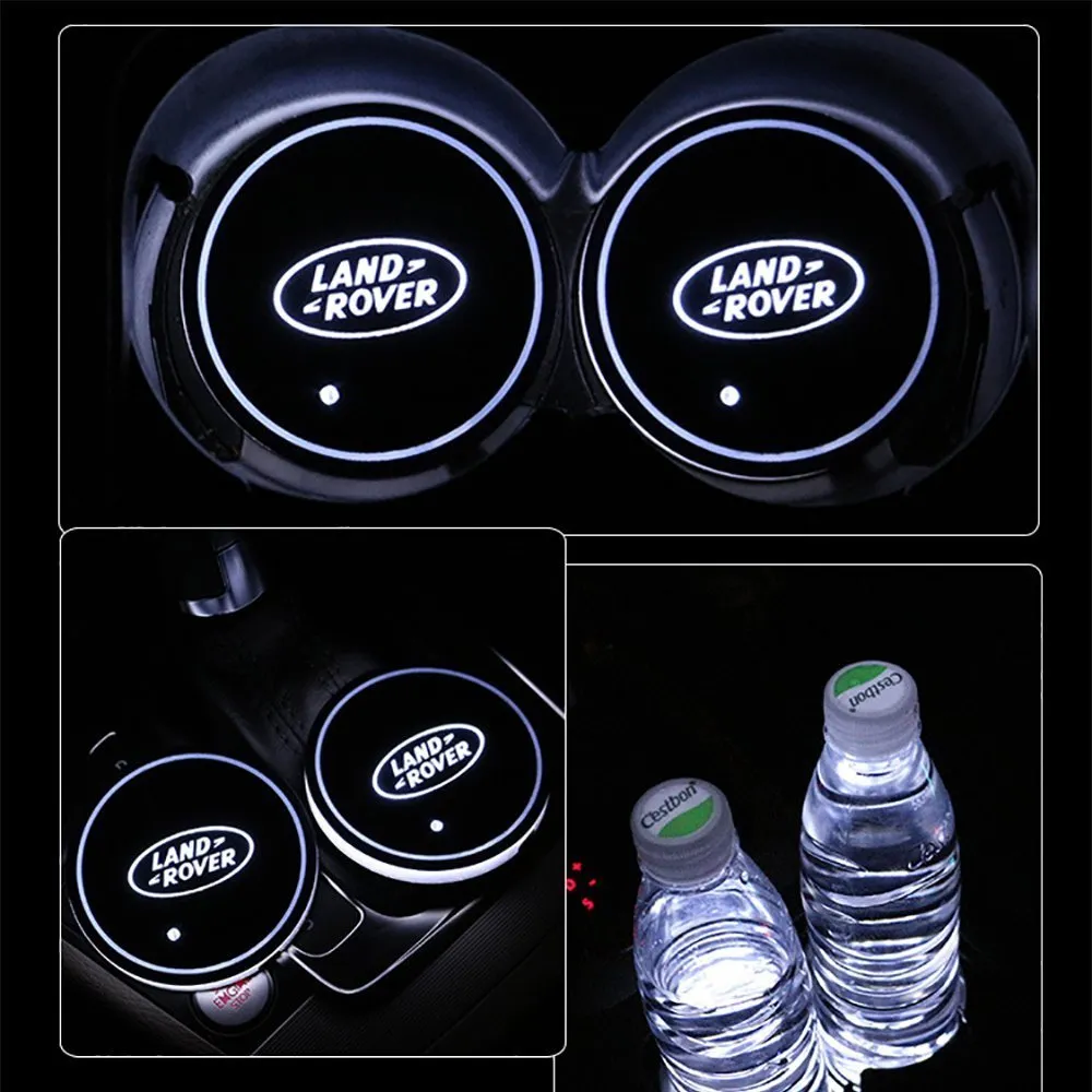 Vibrant Car LED Cup Holder Pads