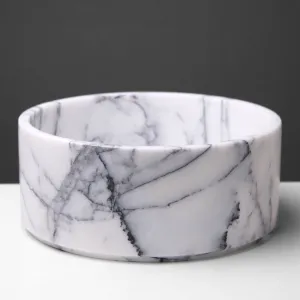 White Marble Fruit Bowl