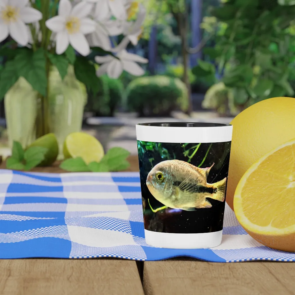 Yellow and Black Fish Shot Glass