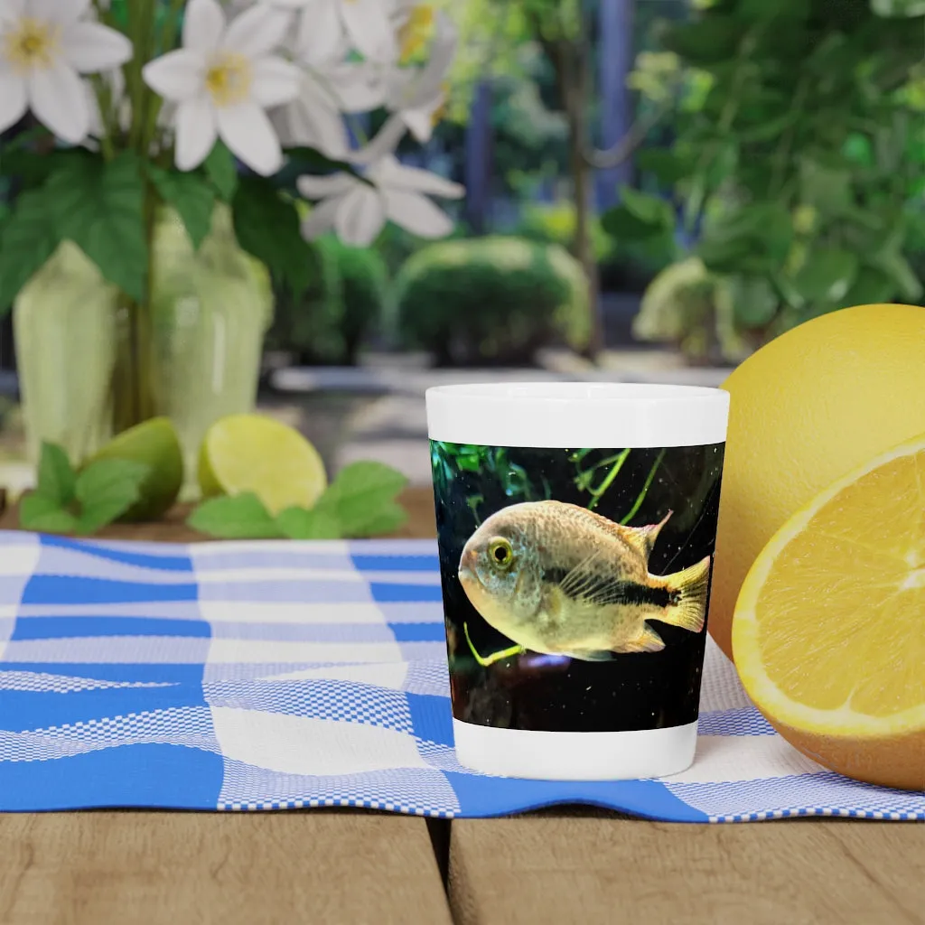 Yellow and Black Fish Shot Glass