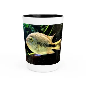 Yellow and Black Fish Shot Glass